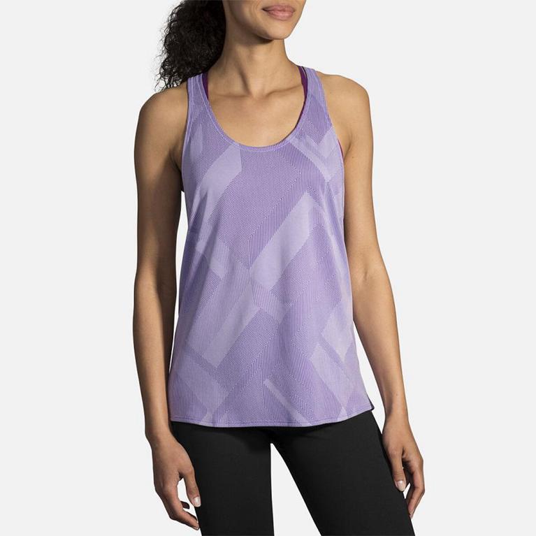 Brooks Array Womens Running Tank Top - Purple - Indonesia (GNKR-65421)